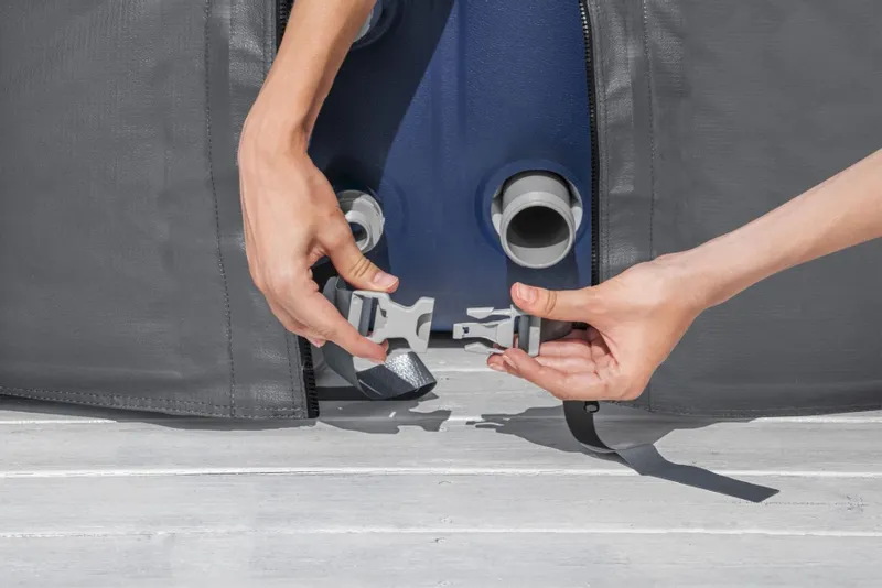 Bestway Lay-Z Spa Isolerende Beschermhoes - 201 X 201 Cm 4 Bestway Lay-Z Spa Isolerende Beschermhoes - 201 X 201 Cm - Afbeelding 4