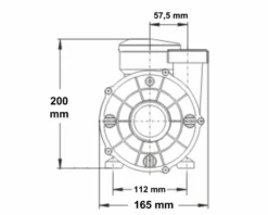LX WTC 50M Spa Circulatiepomp 0,33 PK -Bestwaydo Winkel 1808.3 1