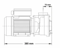 LX LP250 Spa Massagepomp 2,5 PK - 1 Speed -Bestwaydo Winkel 3765.2