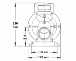 LX TDA75 Spa Circulatiepomp 0,75 PK -Bestwaydo Winkel 3769.3 1