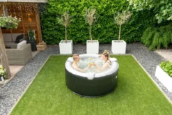 EXIT TOYS EXIT Silver Classic Opblaasbare Spa - 3 Persoons -Bestwaydo Winkel exit silver classic opblaasbare spa 3 persoons in tuin sfeer boven
