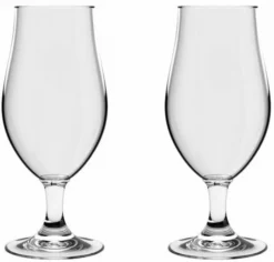 HappyGlass Mr. Gustav Luxe Kunststof Bierglas - 2 Stuks