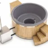 Houtgestookte Hottub Met Filteraansluiting - 4-6 Personen - Grijs
