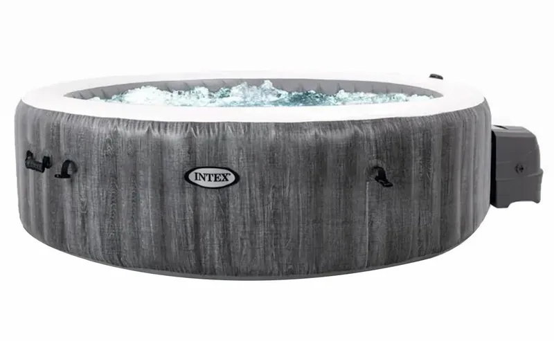 Intex Pure Spa Greywood Deluxe Opblaasbare Spa - 6 Persoons 1 Intex Pure Spa Greywood Deluxe Opblaasbare Spa - 6 Persoons
