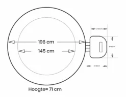 Intex Pure Spa Bubble Therapy Opblaasbare Spa - 4 Persoons -Bestwaydo Winkel intex bubbletherapy 4persoons afmetingen