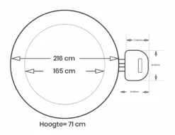 Intex Pure Spa Bubble Therapy Opblaasbare Spa - 6 Persoons -Bestwaydo Winkel intex bubbletherapy 6persoons afmetingen