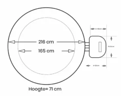 Intex Pure Spa Greywood Deluxe Opblaasbare Spa - 6 Persoons 23 Intex Pure Spa Greywood Deluxe Opblaasbare Spa - 6 Persoons -Bestwaydo Winkel intex greywood deluxe 6persoons afmetingen