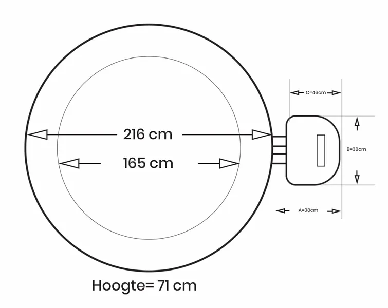 Intex Pure Spa Greywood Deluxe Opblaasbare Spa - 6 Persoons 12 Intex Pure Spa Greywood Deluxe Opblaasbare Spa - 6 Persoons - Afbeelding 12