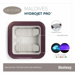 Bestway Lay-Z Spa Maldives HydroJet Pro Opblaasbare Spa - 7 Persoons -Bestwaydo Winkel maldives spa