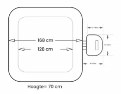NetSpa Aspen Opblaasbare Spa - 4 Persoons -Bestwaydo Winkel netspa aspen afmetingen
