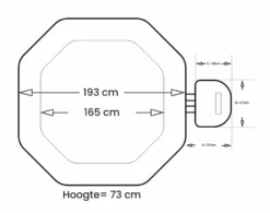 NetSpa Octopus Opbouw Spa - 6 Persoons -Bestwaydo Winkel netspa octopus afmetingen